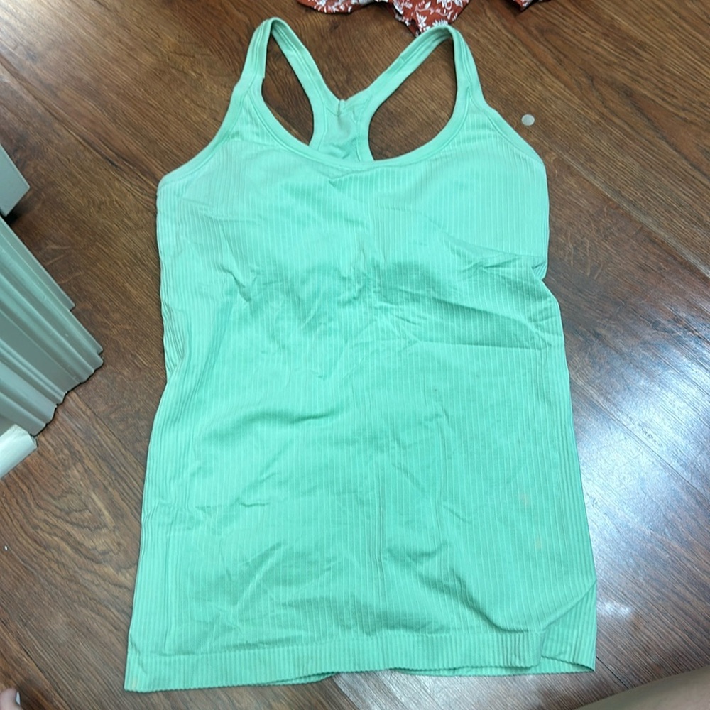 Lululemon Green Ebb to Street Tank